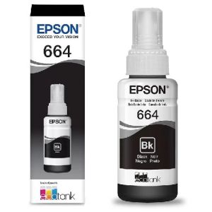REFIL GARRAFA DE TINTA  EPSON T664 T664120 PRETO ORIGINAL
