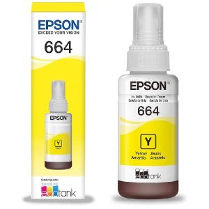 REFIL GARRAFA DE TINTA  EPSON T664 T664420 AMARELO ORIGINAL