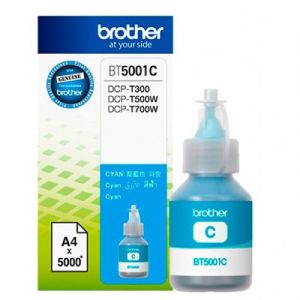 REFIL GARRAFA DE TINTA BROTHER BT-5001C CIANO 48,8 ML T4500 DT420W 720DW 820DW 5,0K ORIGINAL