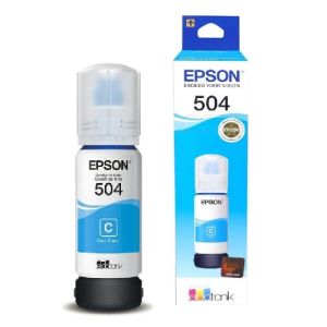 REFIL GARRAFA DE TINTA  EPSON T504 T504220 CIANO ORIGINAL 70ML